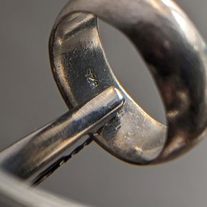 Sterling silver wedding band 925